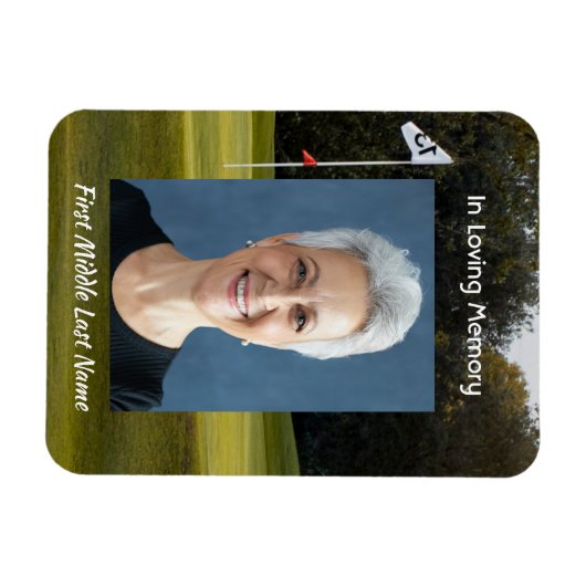 Feiern des Golfkurses von Life Keepake Magnet (Horizontal)