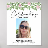 Feiern des Lebens 16x20 Begräbnisplakat Poster (Vorne)