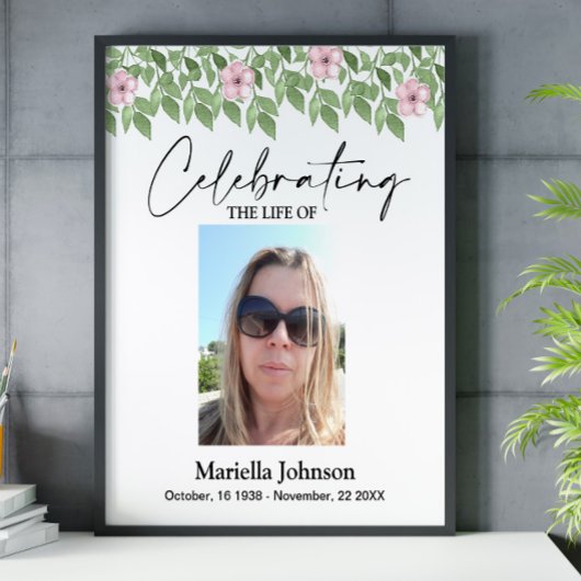 Feiern des Lebens 16x20 Begräbnisplakat Poster