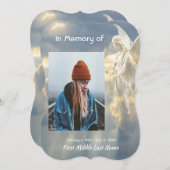 Feiern des Lebens Einladung Angel Sky Wolken (Vorne/Hinten)