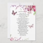 Feiern des Lebens Einladung rosa Orchideen (Rückseite)