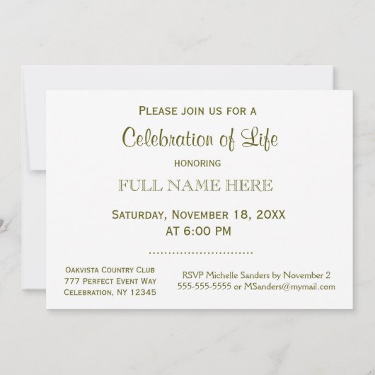 Feiern des Lebens - Engel im Garten Einladung (Rückseite)