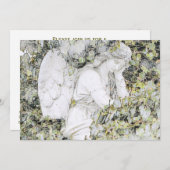 Feiern des Lebens - Engel im Garten Einladung (Vorne/Hinten)