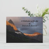 Feiern des Lebens, Gletschersonnenaufgang, Berg Einladung (Stehend Vorderseite)