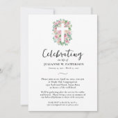 Feiern des Lebens, Kreuz der Rose, Foto, Beerdigun Einladung (Vorderseite)