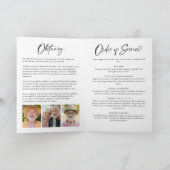 Feiern des Lebens Moderne 8-Foto Collage Elegant Programm (Innenseite)