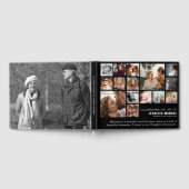 Feiern des Lebens Modernes Fotokollagengitter Gästebuch (Voll)