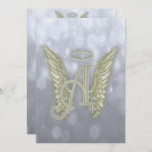 Feiern des Lebens - Silber & Gold Einladung (Vorne/Hinten)