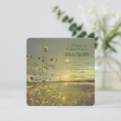 Feiern des Lebens - Sonnenblumen Einladung (Stehend Vorderseite)