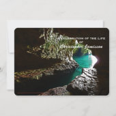 Feiern des Lebens, türkisfarbenes Wasser - Einladu Einladung (Vorderseite)