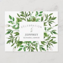 Feiern des Lebens und der Ansammlung des Verlusts Postkarte