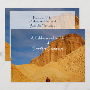 Feiern des Lebens, Wandern im Canyon Death Valley Einladung