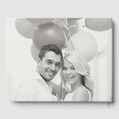 Feiern des Liebe Black Script Hochzeitsfest Foto Gästebuch (Rückseite)
