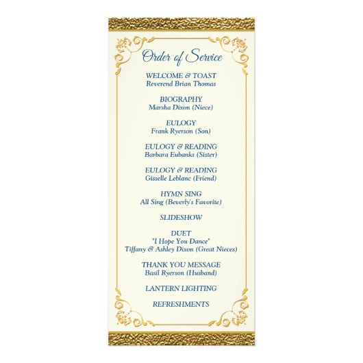 Feiern des Life-Programms mit Foto Blue Werbekarte (Hinten)