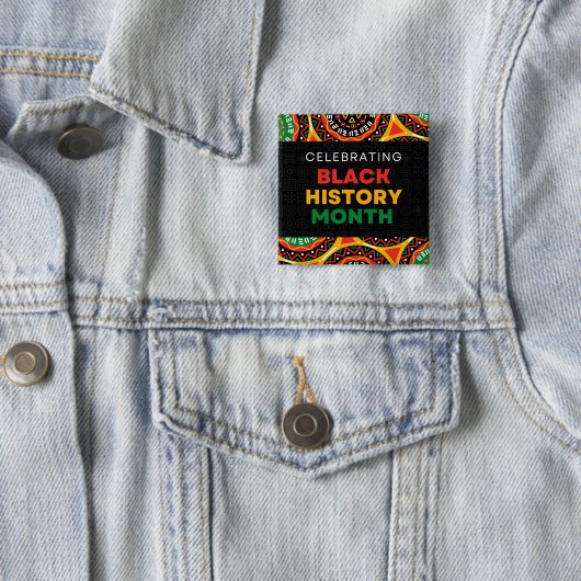Feiern des Monats der Black History Button (Beispiel)