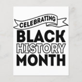 Feiern des Monats der Black History Flyer (Hinten)