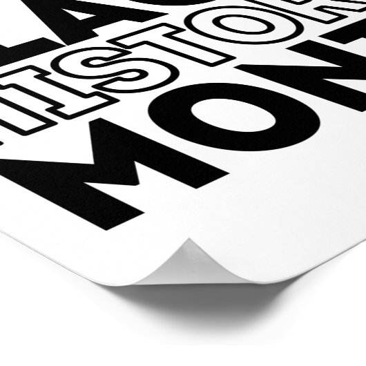 Feiern des Monats der Black History Poster (Ecke)