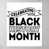 Feiern des Monats der Black History Poster (Vorne)