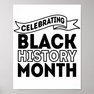Feiern des Monats der Black History Poster