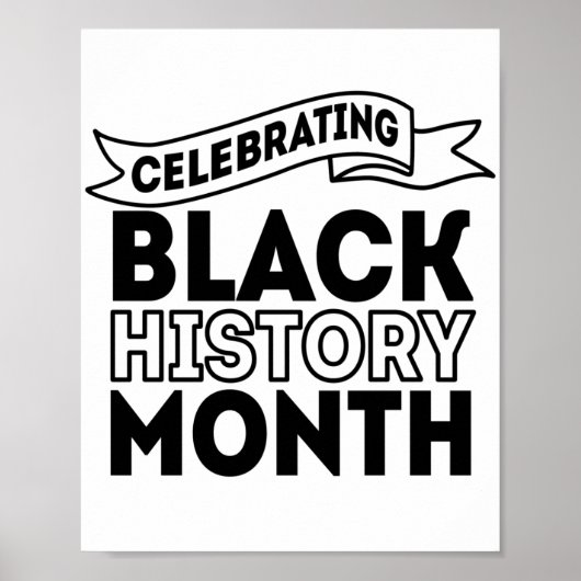 Feiern des Monats der Black History Poster (Vorne)