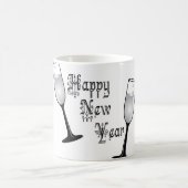 Feiern des neuen Jahres 2018 Kaffeetasse (Mittel)