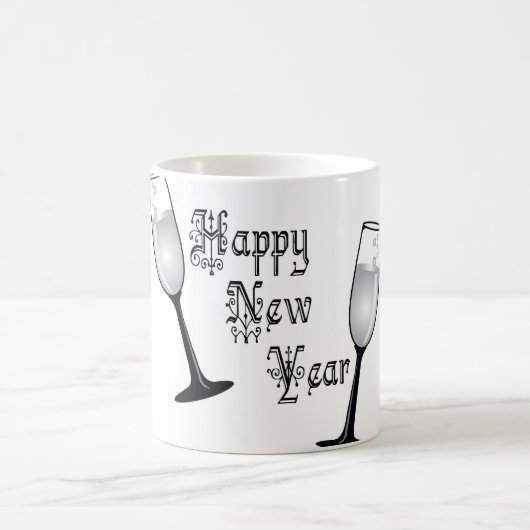 Feiern des neuen Jahres 2018 Kaffeetasse (Mittel)