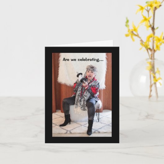 Feiern des neuen oder Überlebens des alten Jahres Karte (Gelbe Blume)