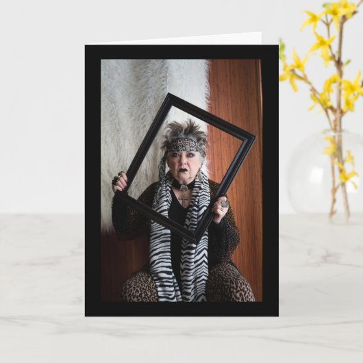 Feiern des Neujahrs oder Überleben dieses Jahres C Karte (Gelbe Blume)