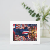 Feiern des Präsidenten mit einer MAGA-Drehung: Don Postkarte (Stehend Vorderseite)