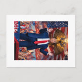 Feiern des Präsidenten mit einer MAGA-Drehung: Don Postkarte (Vorderseite)