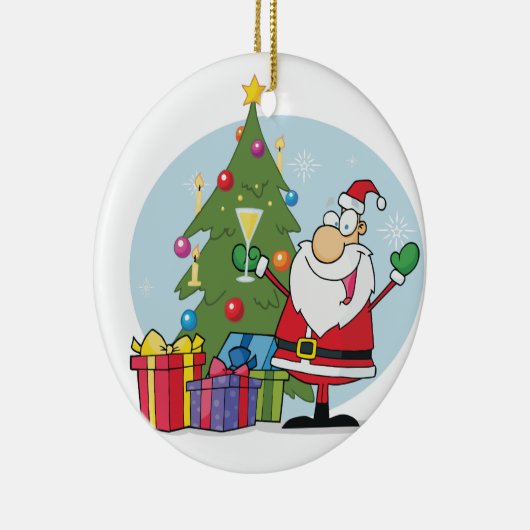 Feiern des Santa Holiday Keepake Ornament (Rechts)