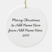 Feiern des Santa Holiday Keepake Ornament (Hinten)