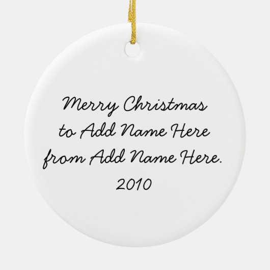 Feiern des Santa Holiday Keepake Ornament (Hinten)