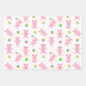 Feiern des Set zum Verpacken von Schweinepapier Geschenkpapier Set (Vorderseite)