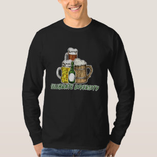 Feiern Diversity Handwerk Biertrinkkrebs Retro Cra T-Shirt