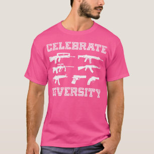 Feiern Diversity Verschiedene Gun Gun Gun Liebhabe T-Shirt