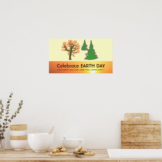 Feiern EARTH DAY-Klassenzimmer-Poster Poster (Küche)