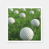 Feiern eines Golfer's Dream zum Geburtstag Serviette (Vorderseite)