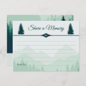 Feiern eines grünen Waldes in Pinien mit gemeinsam Einladungspostkarte (Vorne/Hinten)