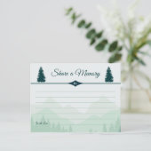 Feiern eines grünen Waldes in Pinien mit gemeinsam Einladungspostkarte (Stehend Vorderseite)