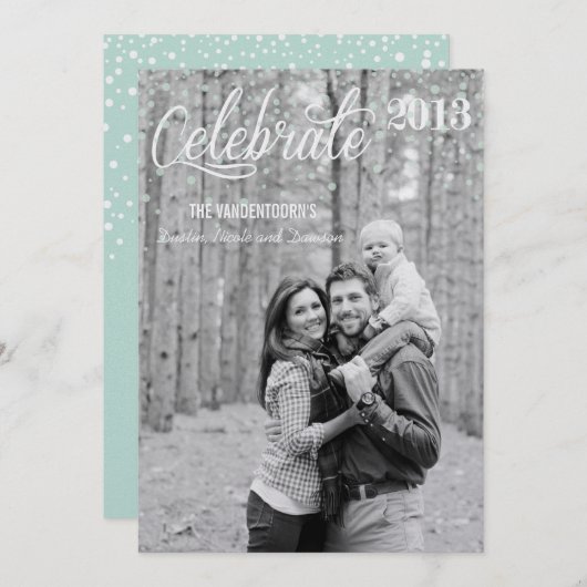 Feiern Einladung (Vorne/Hinten)