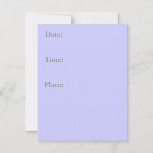 Feiern Einladung (Rückseite)