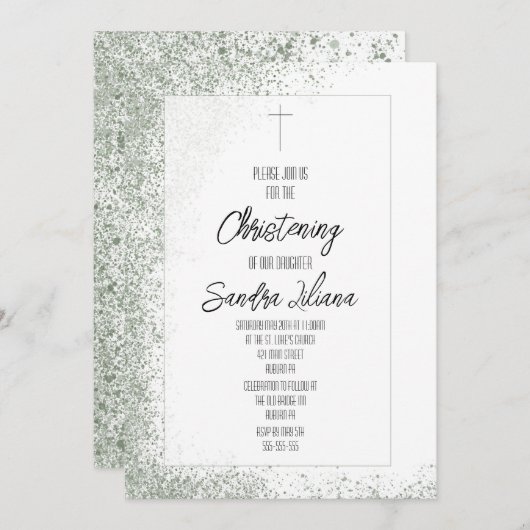 Feiern Einladung (Vorne/Hinten)