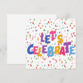 Feiern Einladung (Vorne/Hinten)