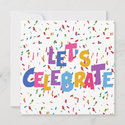 Feiern Einladung (Vorderseite)