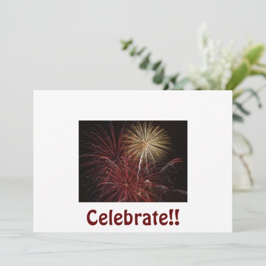 feiern einladung (Stehend Vorderseite)