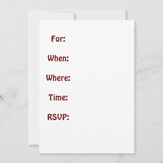 feiern einladung (Rückseite)