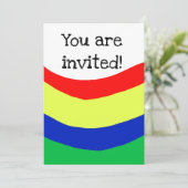 Feiern, Einladung, jeden Anlaß Einladung (Stehend Vorderseite)