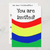 Feiern, Einladung, jeden Anlaß Einladung (Vorne/Hinten)