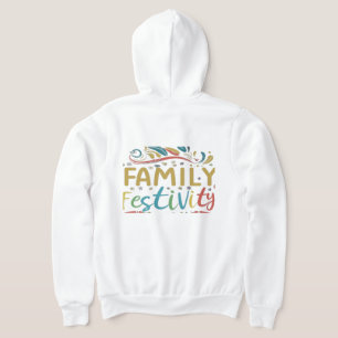 Feiern - "Familienfest" - Multicolor-T-Shirt Hoodie